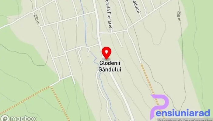 Glodenii Gandului Hartă - Glodenii Gândului