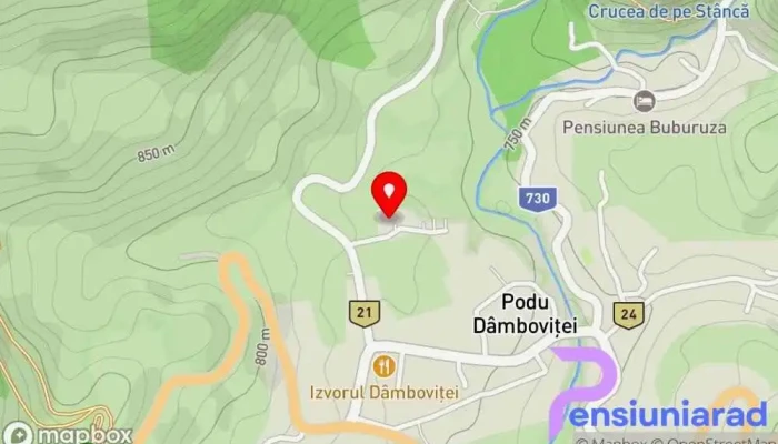 hartă a Green House Pensiune, Hotel în Podu Dâmboviței