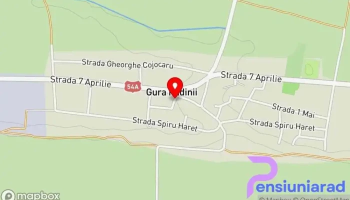 Gura Padinii -  Hartă - Gura Padinii