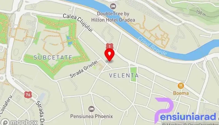 hartă a Han Gobe Hotel în Oradea