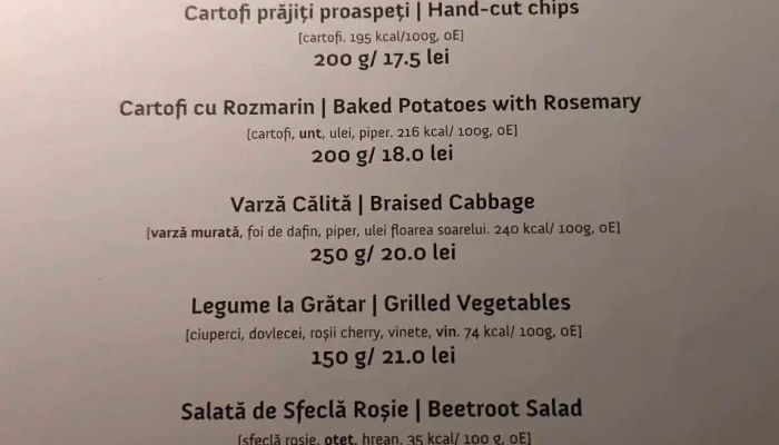 Hanu Berarilor Casa Elena Lupescu Meniu - București