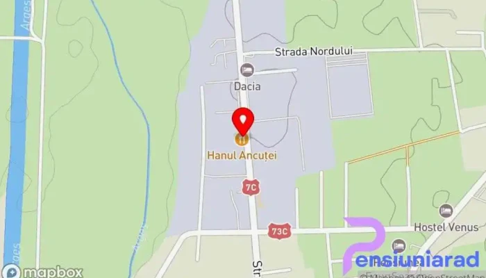 hartă a Hanul Ancuţei Restaurant în Curtea de Argeș