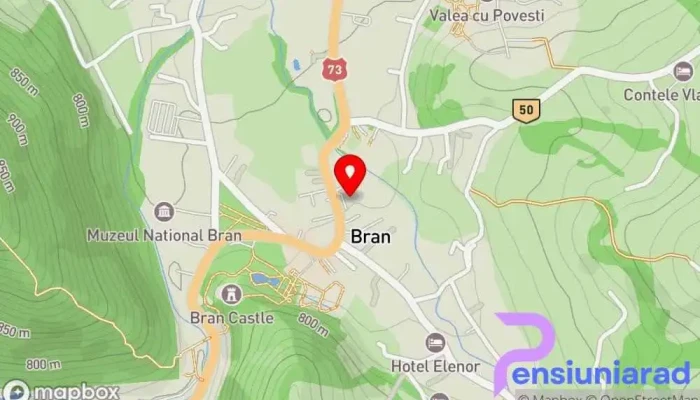 hartă a Hanul Bran Restaurant, Hotel în Bran