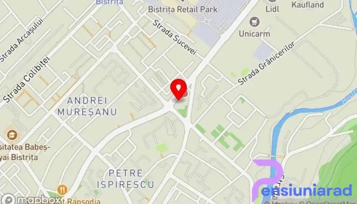 hartă a Hanul cavalerilor Restaurant în Bistrița