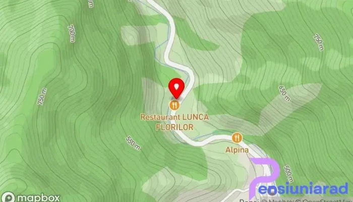 hartă a Hanul Cerbilor Bed & Breakfast în Șugag
