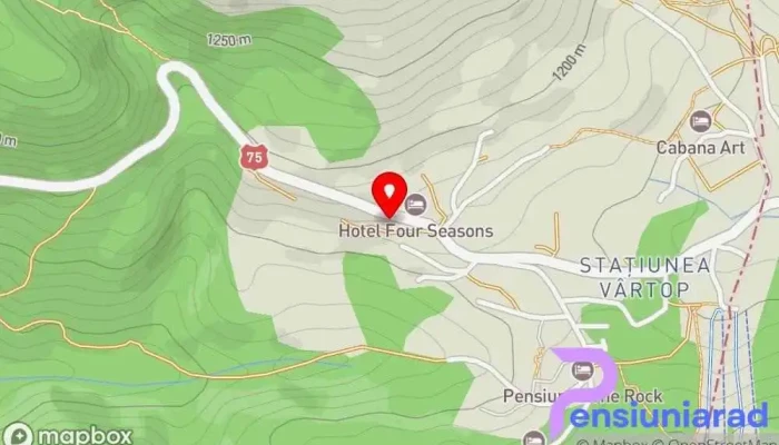 hartă a Hanul cu Noroc Restaurant în Vârtop