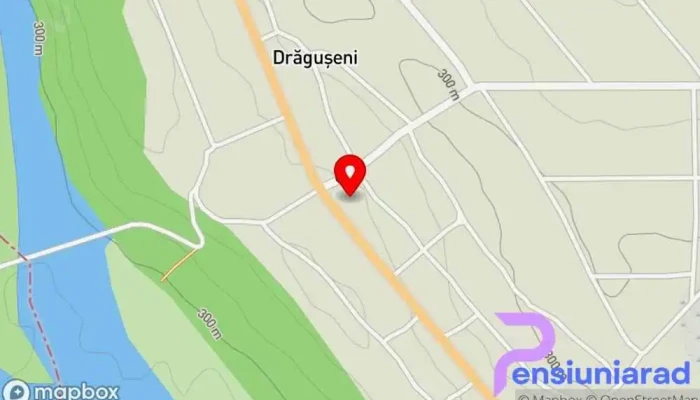 hartă a Hanul Drăguşeni Cazare, Restaurant în Drăgușeni