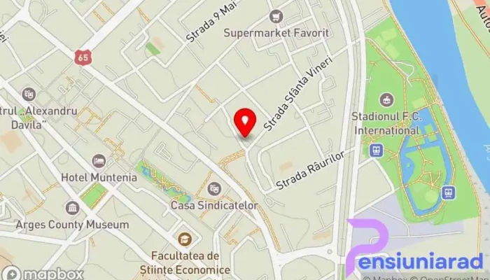 hartă a Hanul Gabroveni Clădire de patrimoniu în Pitești