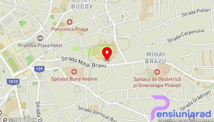 hartă a Hanul Găzarilor Hotel, Restaurant în Ploiești