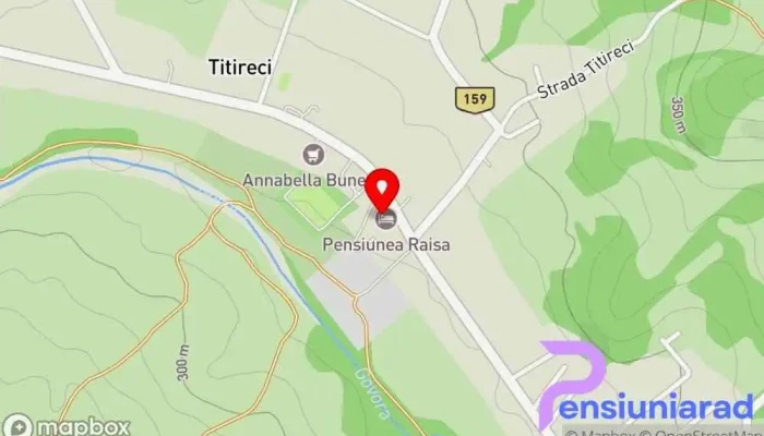 hartă a Hanul Marioarei Pensiune în Bunești