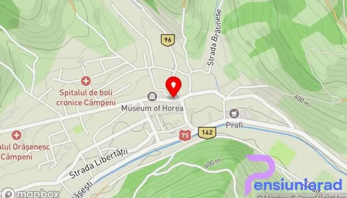 hartă a Hanul Moților Han, Pensiune de familie, Pensiune, Cazare, Restaurant în Câmpeni