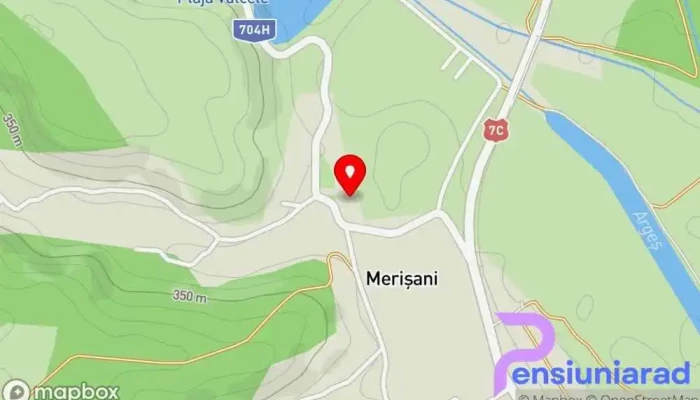 hartă a Hanul Parc Merisani Hotel în Merișani
