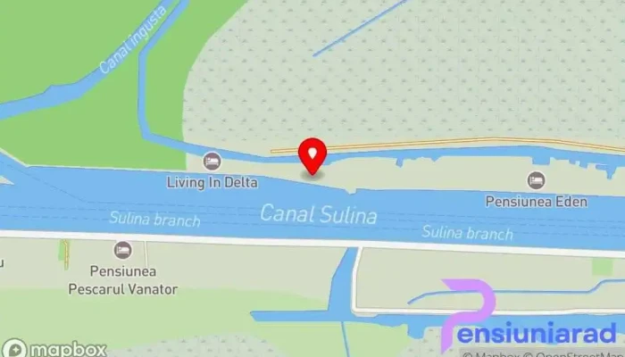 hartă a Hanul Pescarilor Crișan Bed & Breakfast, Pensiune în Crișan