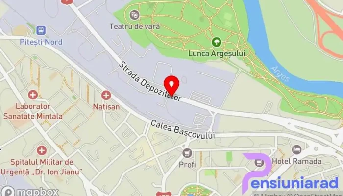 hartă a Hanul Românesc Restaurant cu specific românesc, Restaurant în Pitești