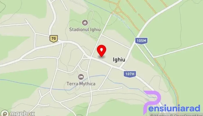 hartă a Hanul Sf Gheorghe Club de noapte în Ighiu