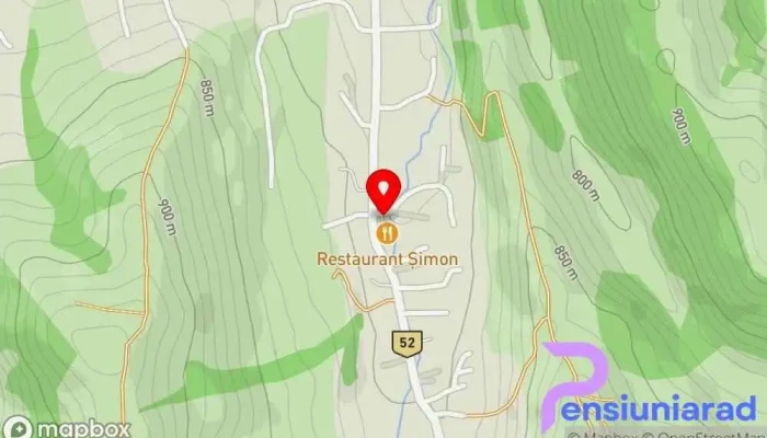hartă a Hanul Șimon Pensiune si Restaurant Hotel, Pensiune, Restaurant în Șimon