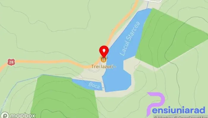 hartă a Hanul Trei Iazuri Bed & Breakfast în Miclăușeni