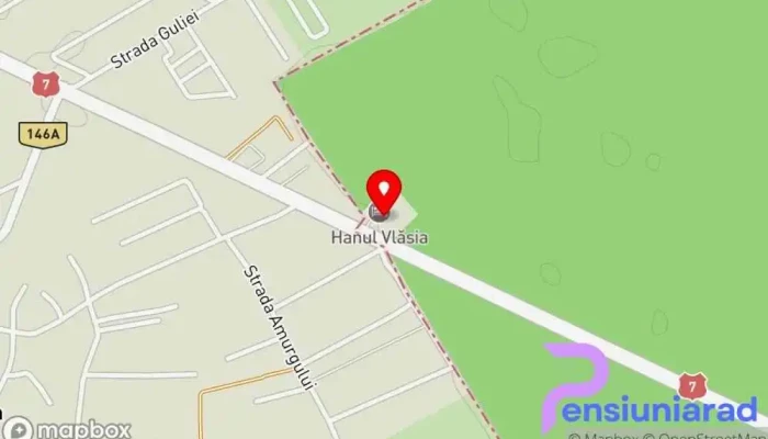 hartă a Hanul Vlăsia Motel, Cazare, Restaurant în Gulia