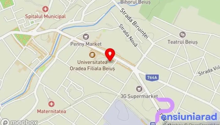 hartă a Hostel Maria Hostel în Beiuș