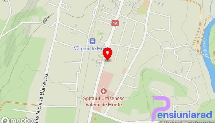 hartă a Hotel Afrodita Hotel în Vălenii de Munte