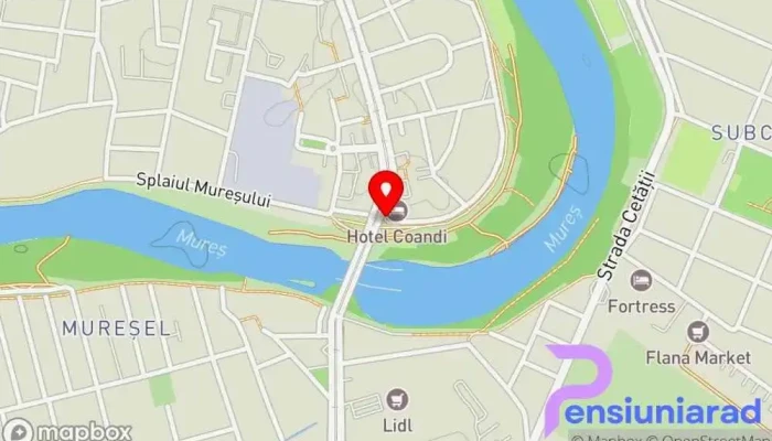 Hotel Coandi -  Hartă - Arad