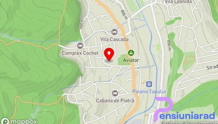 hartă a Hotel Motel în Bușteni