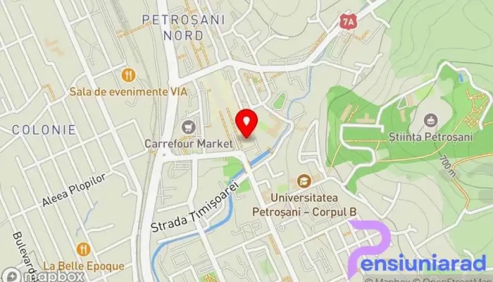 hartă a Hotel Onix Hotel în Petroșani