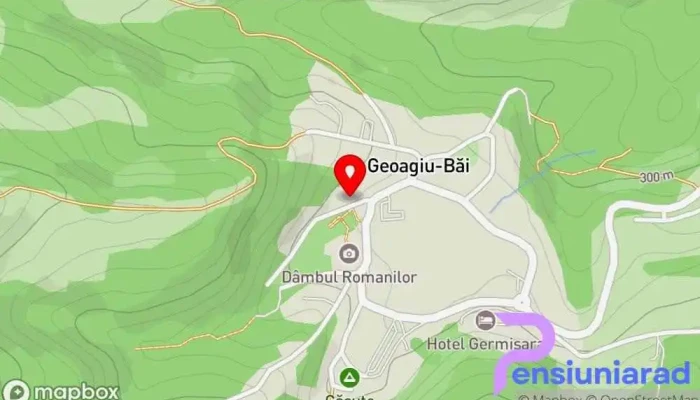 hartă a Hotel Termal Hotel în Geoagiu-Băi