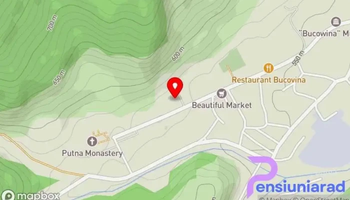 hartă a Hotelul Mănăstirii Putna (Arhondaricul Visarion Puiu) Cazare în Putna