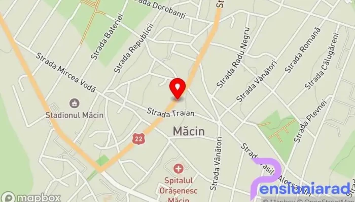 hartă a Istanbul Măcin Restaurant în Măcin