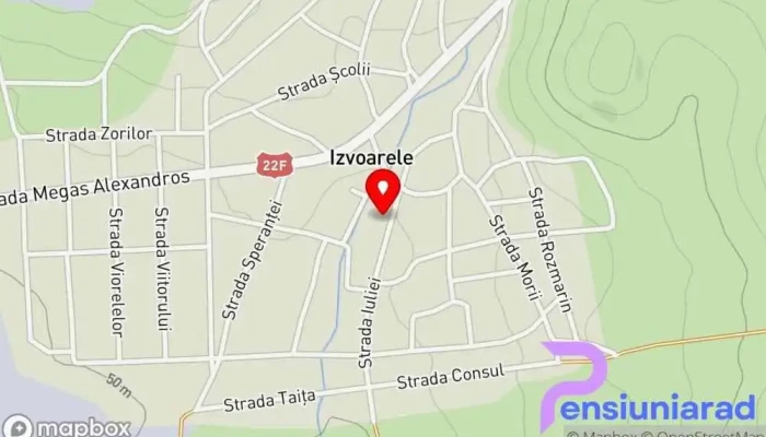 hartă a Izvoarele  în Izvoarele