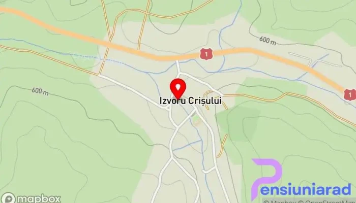 Izvoru Crisului Hartă - Izvoru Crișului