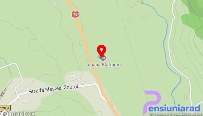 hartă a Juliana BallRoom Bed & Breakfast în Brad