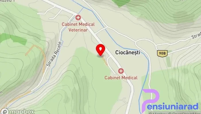 hartă a La Casuta din Ciocanesti Operator de turism, Cazare în regim hotelier în Ciocănești
