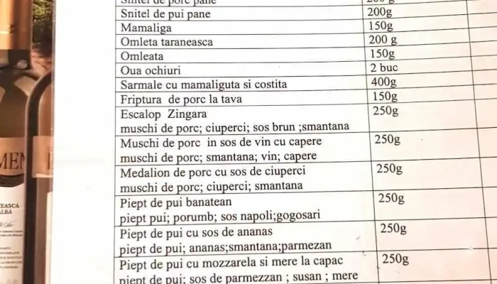 La Hambar -  Meniu - Reșița