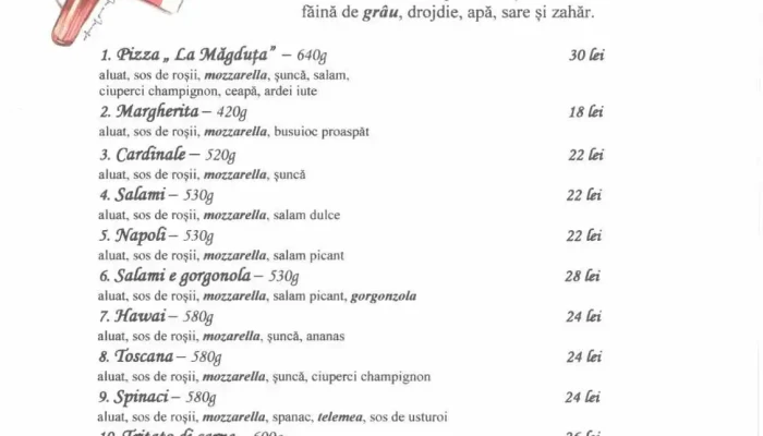 La Magduta Meniu - Salonta