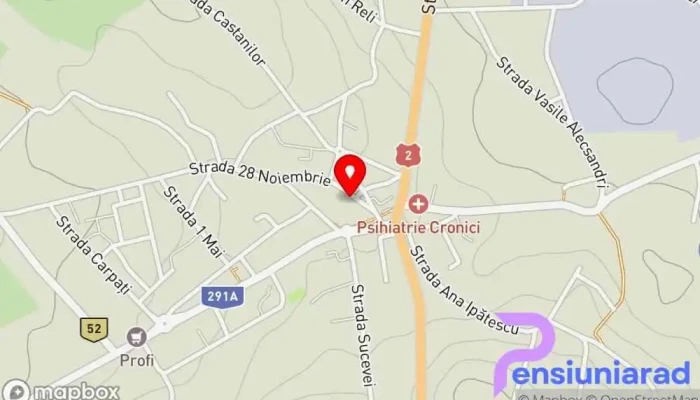 hartă a La Nicușor Han în Siret