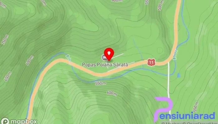 La Popas Poiana Sarata Hartă - Oituz