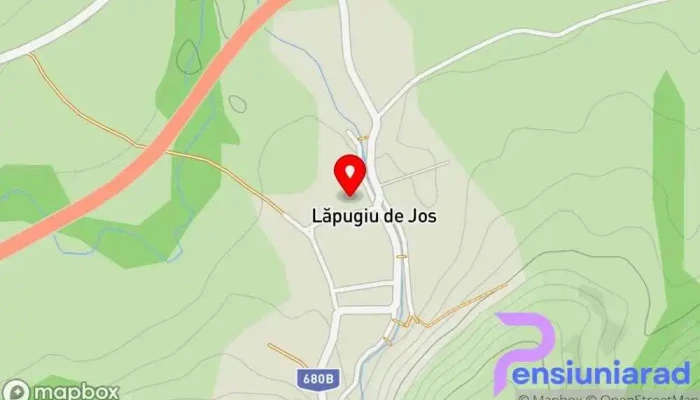 hartă a Lăpugiu de Jos  în Lăpugiu de Jos