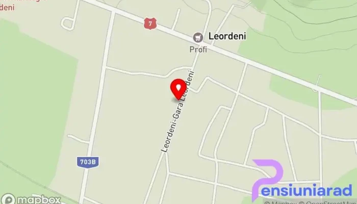 hartă a Leordeni Restaurant în Leordeni