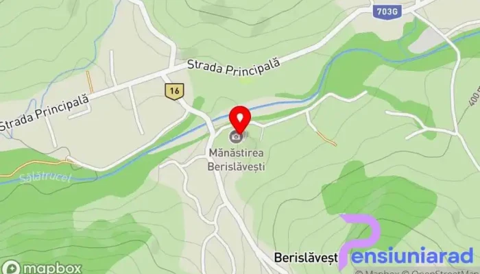 Manastirea Berislavesti Hartă - Berislăvești