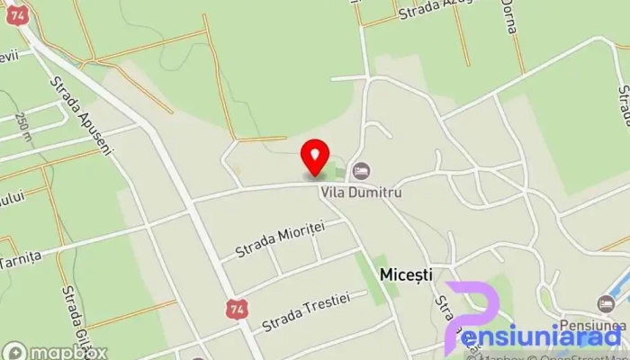 hartă a Micești  în Alba Iulia