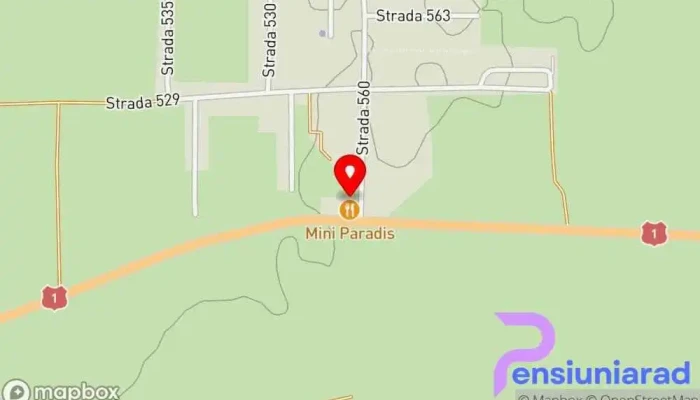 hartă a Mini Paradis Restaurant, Pensiune, Hotel, Cazare în regim hotelier în Fughiu