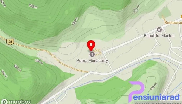hartă a Muzeul Mănăstirii Putna Muzeu local de istorie, Reper istoric, Muzeu, Biserică ortodoxă, Atracție turistică în Putna