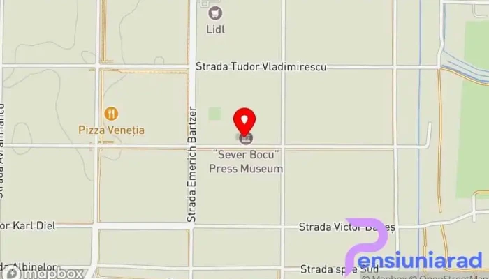 Muzeul Presei Sever Bocu Hartă - Jimbolia