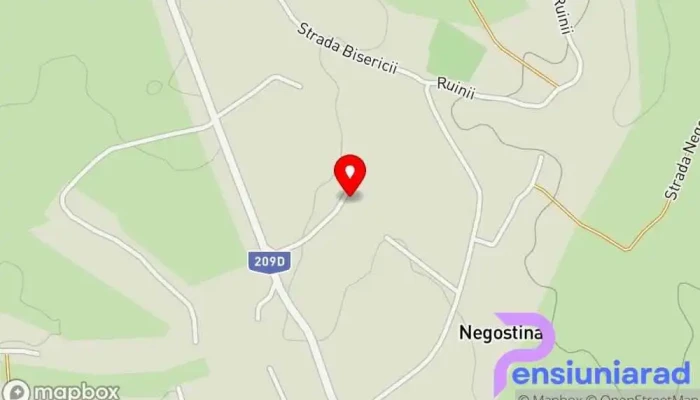 hartă a Negostina  în Negostina