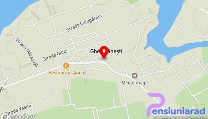 hartă a Ograda Urbană Restaurant în Ghermănești