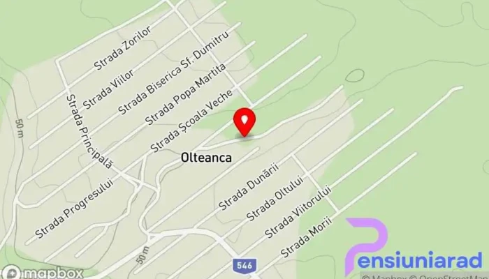 hartă a Olteanca  în Olteanca