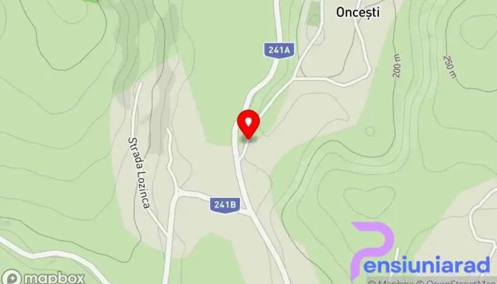 Oncesti Hartă - Oncești