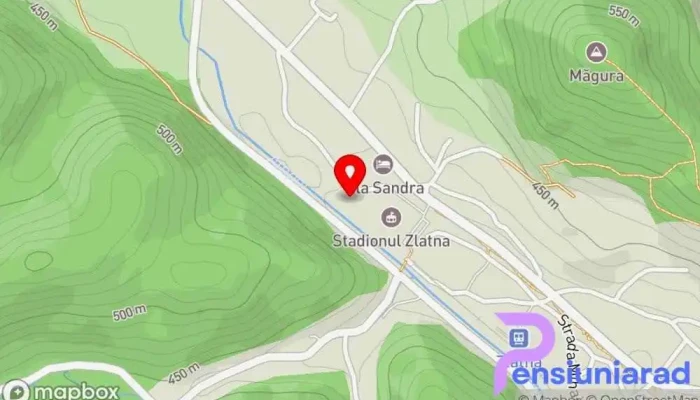 hartă a Oras Zlatna Hotel în Zlatna